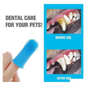 Autres Fournitures Pour Chiens Super Doux Brosse À Dents Pour Animaux De Compagnie Nettoyage Des Dents Mauvaise Haleine Soins Non Toxique Sile Brosse À Dents Outil Chat Drop Delivery Dhsjt