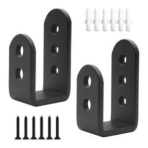 Andere deurhardware 2 Pack Barricade U Beugels Open Bar Beveiliging voor Home, Garage -versterking past bij 2x4 -boards