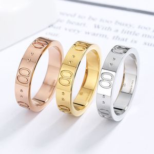 Autres doubles lettres Designers Bague pour femmes Hommes Créateurs de mode Couple Bague Argent Or Rose Or Luxurys Jewerly Haute Qualité Lover235f 3lgk 3lgk