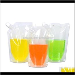 Andere drinkware schuine opening stand -up plastic verpakking tuit voor sapmelk koffie drankje vloeistof verpakking zak drink zakje wb3255 kqi mvnuu