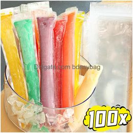 Autre buvette de moule à glace à glace jetable sac DIY POPS POP PAPES SAGS TUBES AVEC LA fermeture éclair scellé pour les smoothies à jus de yogourt Dro Otovu