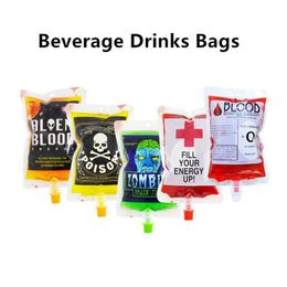 Otros bebidas de bebidas contenedor de contenedores Bar accesorios de sangre de vampiro bebidas zombi bebidas bolsas