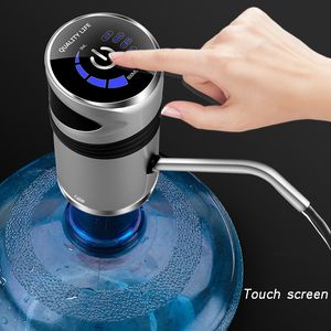 Overige Drinkwaren Drinkfontein Elektrisch Draagbaar Waterpomp Dispenser Gallon Drinkfles Schakelaar Stil Opladen Touch 19 liter 230704