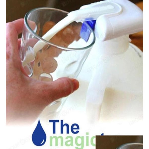 Otros vasos Matic Dispensador de bebidas Magic Tap Agua eléctrica Leche Bebida Fuente A prueba de derrames 1228084 Entrega de gotas Home Garden K Dhvax