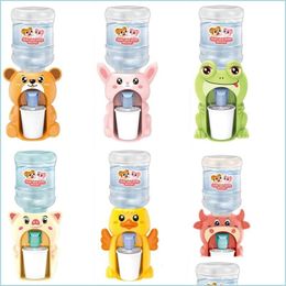 Andere drinkware mini drinkware water dispenser baby speelgoed drinkwater handdruk fles pomp koelige levense life chute kinderen cosply dhjit