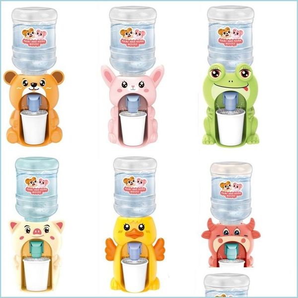 Otro Drinkware Mini Drinkware Dispensador de agua Juguete para bebés Aguas potables Prensa manual Botella Bomba Enfriador Realista Niños lindos Cosplsy Dhjit