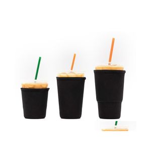 Autres Verres Autres Verres 5 Couleurs Réutilisable Café Glacé Manches Insator Tasses Manches 30Oz 20Oz 16Oz Pour Boissons Froides Boissons N Dhza6