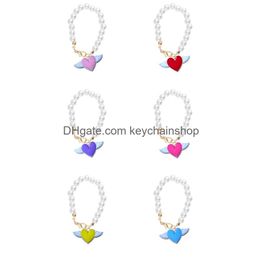 Andere Drinkware Wings of Love Charm Accessories Cup voor 40 oz eenvoudige moderne tuimelaar met handvat Sile Key Chain Drop levering otupg