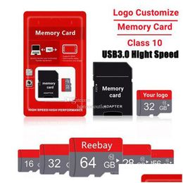 Otras unidades Almacenamientos Tarjeta de memoria de alta velocidad 16Gb 32Gb 64Gb 256Gb 512Gb Clase 10 Uhs-I Usb3.0 Micro Tf Mini Exteng Tarjetas SD 128Gb Evo Dhduy