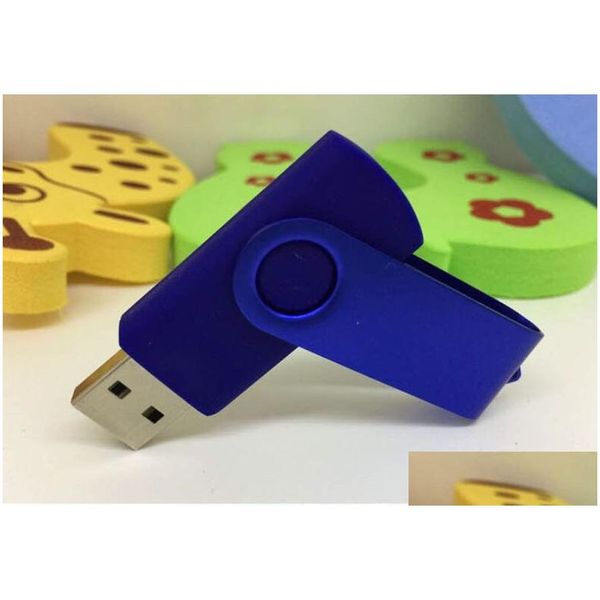 Autres lecteurs Stockages Promotion Pendrive 64 Go 128 Go 256 Go pour clé USB cadeau bon disque U style de rotation bâton de mémoire avec F Otfnq