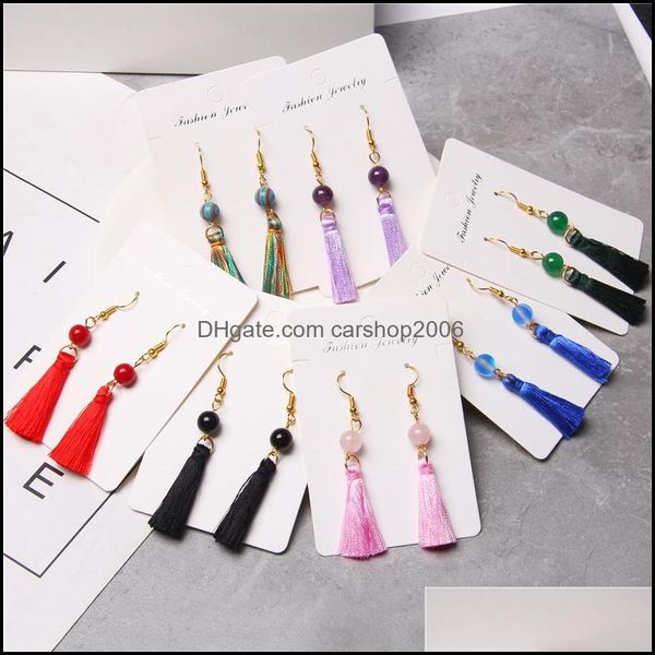 Otros Pendientes Joyas Boho Mezcla Color Borla Encanto Mujeres Escenario Evento Boda Vacaciones Cantante Bailarín Arte Pendiente Regalos Drop De Dh2Xx