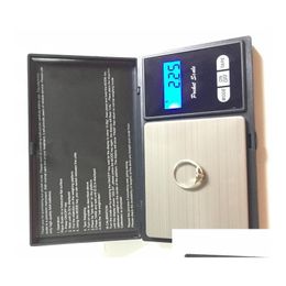 Otra báscula de peso de bolsillo digital negra electrónica 100G 200G 0.01G 500G 0.1G Joyería Diamond Nce Scales Pantalla Lcd con paquete al por menor Dhbav