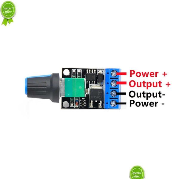 Otros componentes electrónicos al por mayor nuevo 5V 12V 10A Voltaje Regador PWM DC Motor Speed Controlador Gobernador Paso Dimmer Dimmer D Dheiy