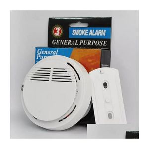 Andere elektronische meetinstrumenten Groothandel Rookmelder Alarmsysteem Sensor Brandalarm Vrijstaande draadloze detectoren Home Secur Dhjio