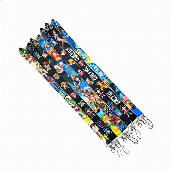 Autres appareils électroniques 10 Pack One Piece Cartoon Longe Porte-clés Courroie de cou Caméra Carte d'identité Téléphone Chaîne Pendentif Fête Cadeau Accessoires Dhely