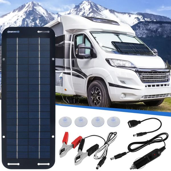 Autre Kit de panneau solaire électronique 12V IP65 Chargeur à filet imperméable Portable alimenté avec 4 aspirations élevées 231030