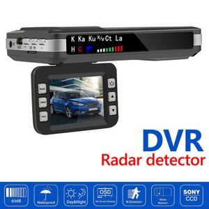 Andere elektronica 2 in 1 auto DVR camera dashboard cam Engelse Russische spraak radar detector x k ct la flow radar detector 1080p videorecorder auto J230427