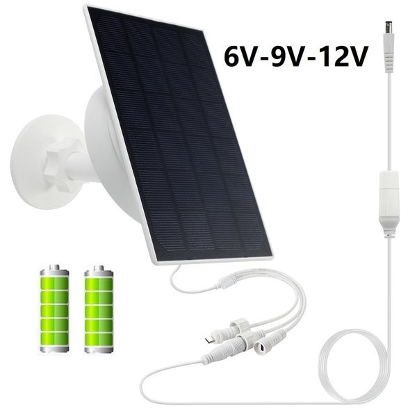 Otros componentes electrónicos 4W Trail Camera Soporte de cargador de panel solar 6V 9V 12V IP66 Kit de batería de energía solar a prueba de agua 5200mAh para cámara de caza 3G / 4G 230715