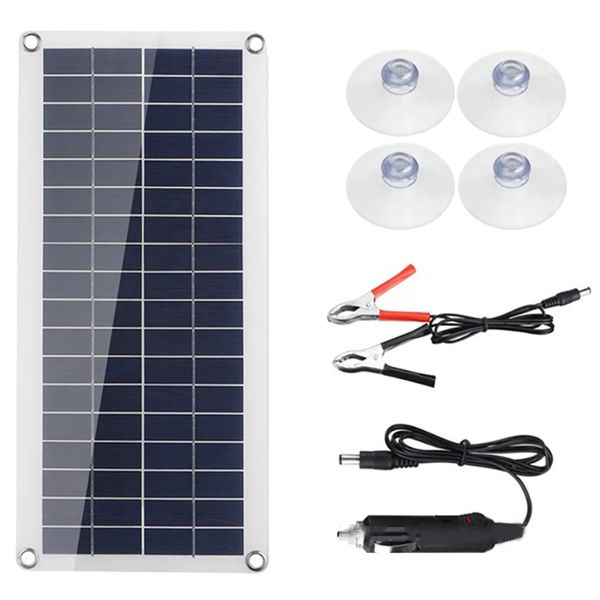 Otra electrónica 50W Panel solar 12V Mantenimiento del controlador de células de goteo para RV Cargador de coche Suministro de batería al aire libre Camping 231030