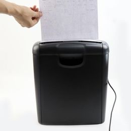 Autre électronique Destructeur de papier à coupe croisée 6 feuilles Micro Cut P os Portable Électrique Silencieux A4 Bureau Usage domestique Capacité 10L 230712