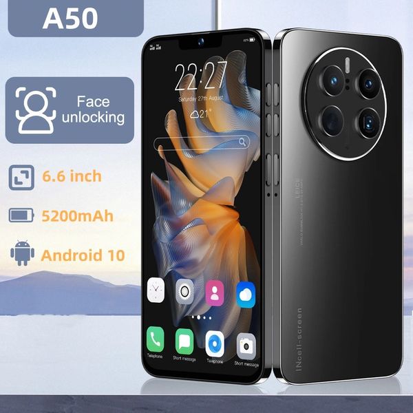 Otros productos electrónicos Amoi Versión global Android 10 A50 Smartphone 4G Teléfonos móviles 66 pulgadas HD Teléfono 5200mAh 16MP 2 Desbloqueado 2GB16GB Teléfono celular 231215