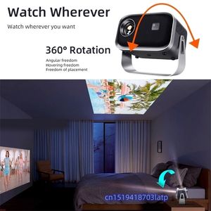 Overige elektronica AUN A003 MINI-projector WIFI Draagbare thuisbioscoop Beamer Smart TV Sync Android-telefoon LED voor 4K-film 231117