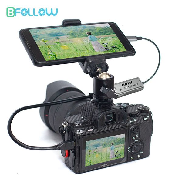 Autre tablette de téléphone Android Electronics en tant qu'adaptateur de caméscope de moniteur de caméra pour Vlog YouTuber Filmmaker DSLR Video Capture Card 230114
