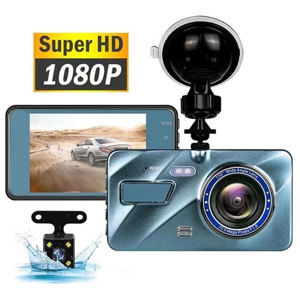 Autre électronique Enregistreur de voiture Haute définition avant et arrière Double enregistrement Image inversée DASH CAM 1080p DVR Surveillance de stationnement Enregistreurs de voiture J230427