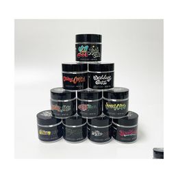 Andere elektronica Lege 3.5G 60 ml huisdierfles Plastic pot met jungle jongensstickers voor droge kruidenbloem 10 soorten etiketten Potten Bruiloft Dhygf