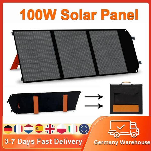 Otros productos electrónicos Panel solar flexible de 100 W 18 V USB Kit completo de carga portátil 220 V Paneles potentes para la central eléctrica 231117