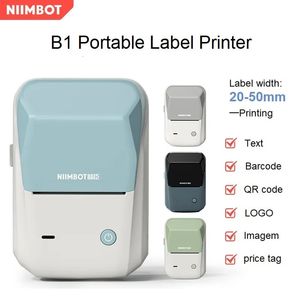 Other Electronics Niimbot B1 Label Maker Mini Printer Thermal Self adhesive Labels Portable Bluetooth Sticker White 231019