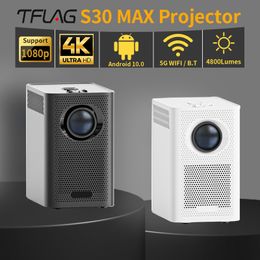 Otros productos electrónicos Otros accesorios TFlag S30 MAX Mini 4K Proyector LED 5G BT WIFI Soporte Full HD 1080P Corrección trapezoidal Portátil para cine en casa 230715