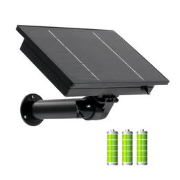 Otros productos electrónicos Panel solar de 4W para exteriores 5V Batería reemplazable 18650 incorporada Panel de energía solar a prueba de agua Tipo-c USB cargado para cámara de seguridad 230715
