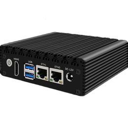 Andere elektronica P1 Mini PC 6W Low Power Intel N3050 N3160 Quad Core Thread X86 Soft Router 2 1000M Lan Port HD MI Output Metal Case PK G31 230712