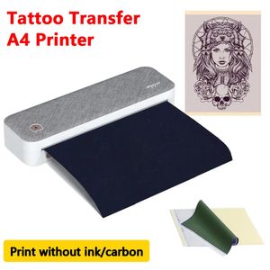 Overige elektronica PeriPage A40 thermische printers Draadloze tattoo-overdracht Draagbare mini-A4-printer Papier P o Vanaf mobiele telefoon 231019
