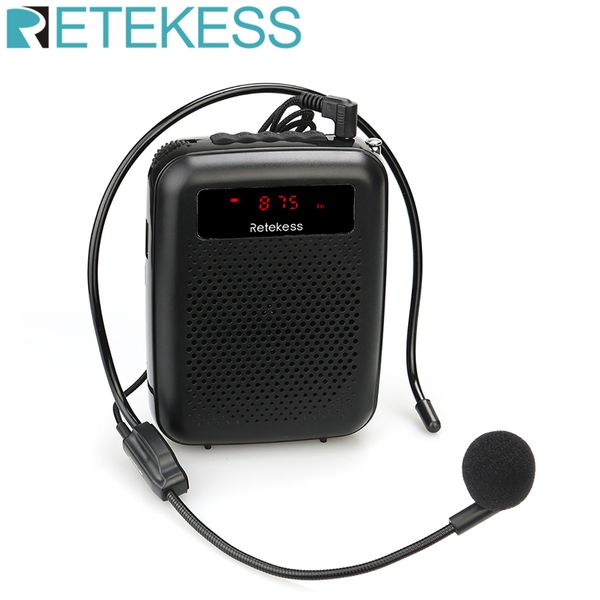 Autres rétestin électroniques PR16R MEGAPHONE PORTABLE Amplificateur Microphone haut-parleur 12W FM Recording MP3 Player FM Radio Tour Guide Teaching 221025