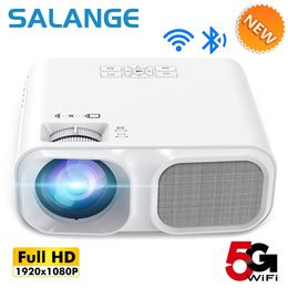 Overige elektronica Salange P65 Projector 4K Ondersteund 1920 1080 LED Thuisbioscoop Smartphone Gegoten Beamer Videogame Groot scherm 230731