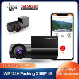 Sameuo dash cam 4k enregistreur vidéo avant et arrière Dashcam voiture dvr auto wifi vue arrière enregistreur de caméra de voiture dvrs pour voitures J230427