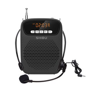 Andere elektronica Shidu 15W draagbare spraakversterker bedrade microfoon FM Radio Aux Audio Record Bluetooth -luidspreker voor lerareninstructeur S278 221025