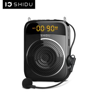 Autres appareils électroniques SHIDU 15W Amplificateur de voix portable Microphone filaire Audio Haut-parleur compatible Bluetooth pour enseignants Instructeur S298 221025
