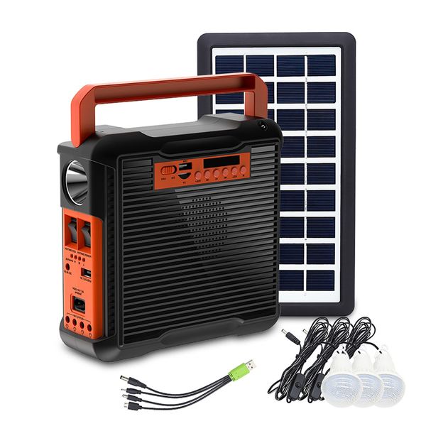 Otros componentes electrónicos Luz solar Panel de energía solar Kit de generador Sistema doméstico 3 Bombilla LED Luz de ahorro de energía Iluminación solar con radio FM 230715