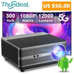 Projecteur ThundeaL Full HD 1080P TD98 WiFi LED 2K 4K Vidéo Film Smart TD98W Android PK DLP Home Cinéma Cinéma Beamer 230731