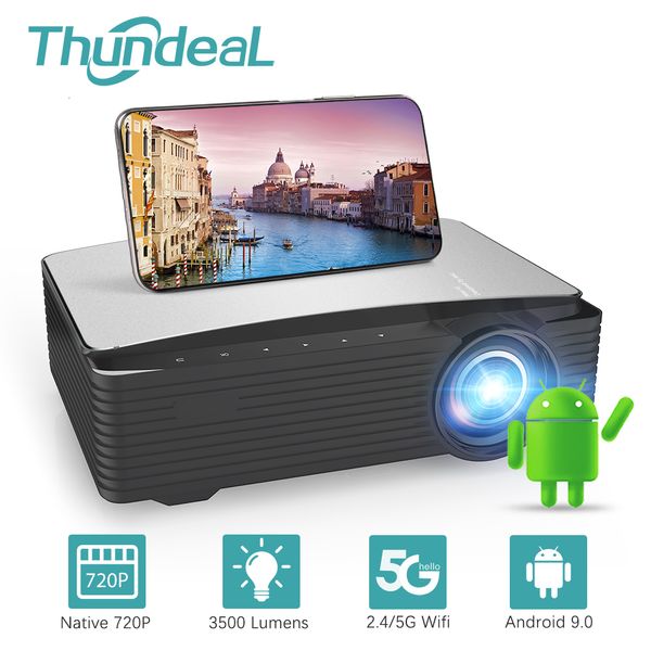 Autres appareils électroniques ThundeaL YG650 K25 Projecteur Full HD 1080P Grand écran YG650W Android WiFi Beamer 2K 4K 3D Vidéo Portable Home Cinéma 230731