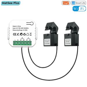 Autres appareils électroniques Tuya Smart 2 Way WiFi Compteur d'énergie Bidirection 12 canaux avec pince App Monitor Solaire produit et consommation d'énergie AC110V 240V 230927