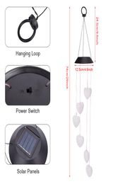 Overige elektronica wyn maH Solar Intelligent Light Control Love Style Windgong Gang Decoratie Hanger1818345