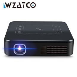 Andere elektronica WZATCO D13 Android Mini Pocket Projector 4K Smart Pico DLP Draagbare LED WIFI Ingebouwde Batterij Home Theater Beamer Proyector 230715