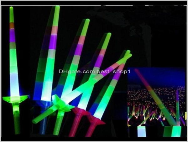 Autre événement Festive Party Supplies Home Garden Drop Livrot 2021 Télescopic Glow Sticks Flash Up Toy Fluorescent Sword Concert 4498711