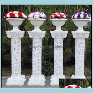 Autres fournitures de fête d'événement Home GardenPlastique Rome Colonne Hauteur 38 pouces 98 cm Colonnes de plomb de route romaine pour la partie d'arrangement de mariage