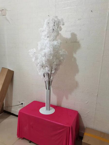 Otros suministros para la fiesta de eventos 1 pieza de 140 cm de altura blanca de cerezo artificial pilar del pasillo de la boda decoración 230815