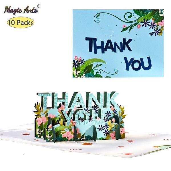 Otros suministros para fiestas de eventos Paquete de 10 tarjetas de agradecimiento emergentes Día de la madre en 3D Tarjetas de felicitación del día del padre para todas las ocasiones Día de Acción de Gracias Comercio al por mayor 230630